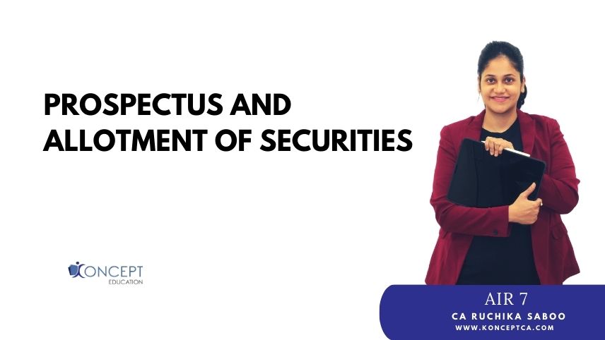 Prospectus and Allotment of Securities