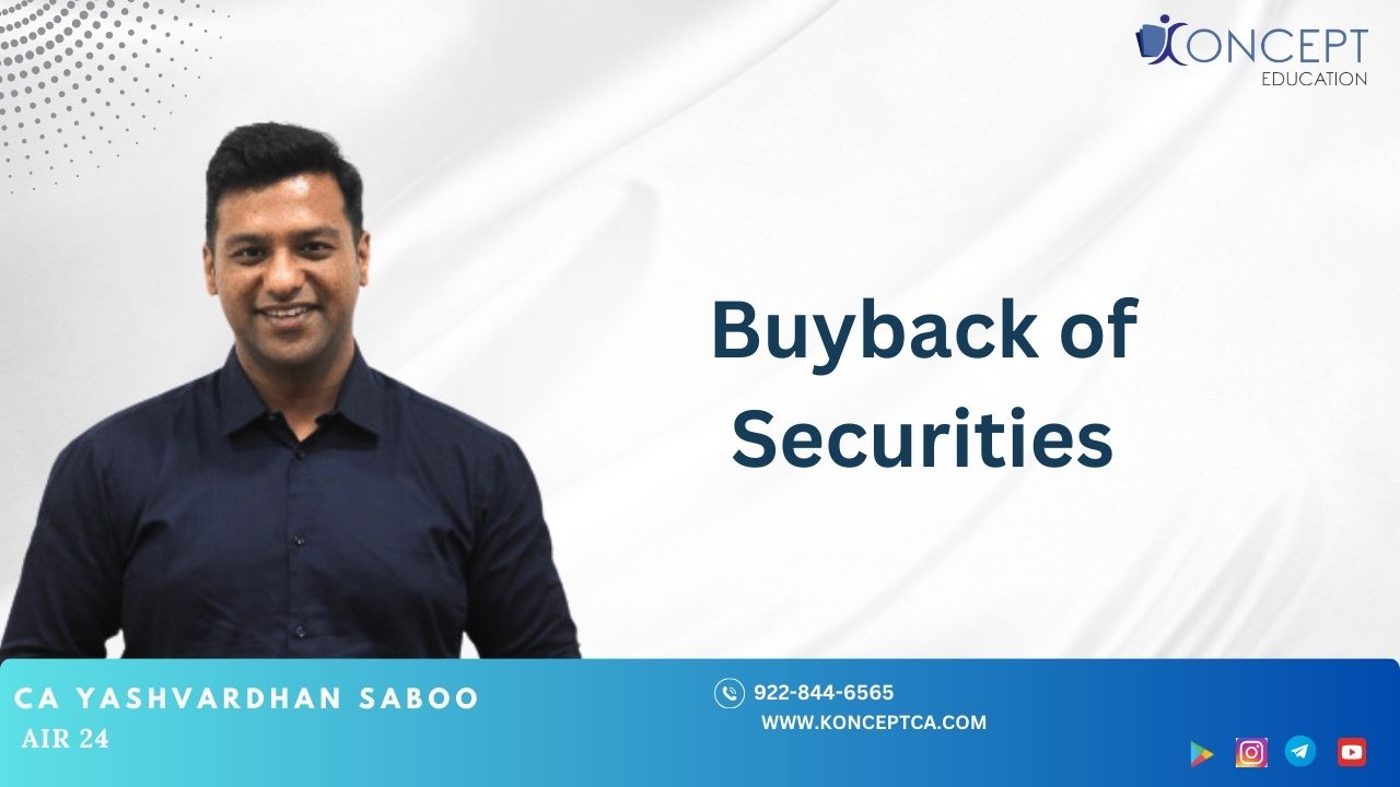 Buyback of Securities