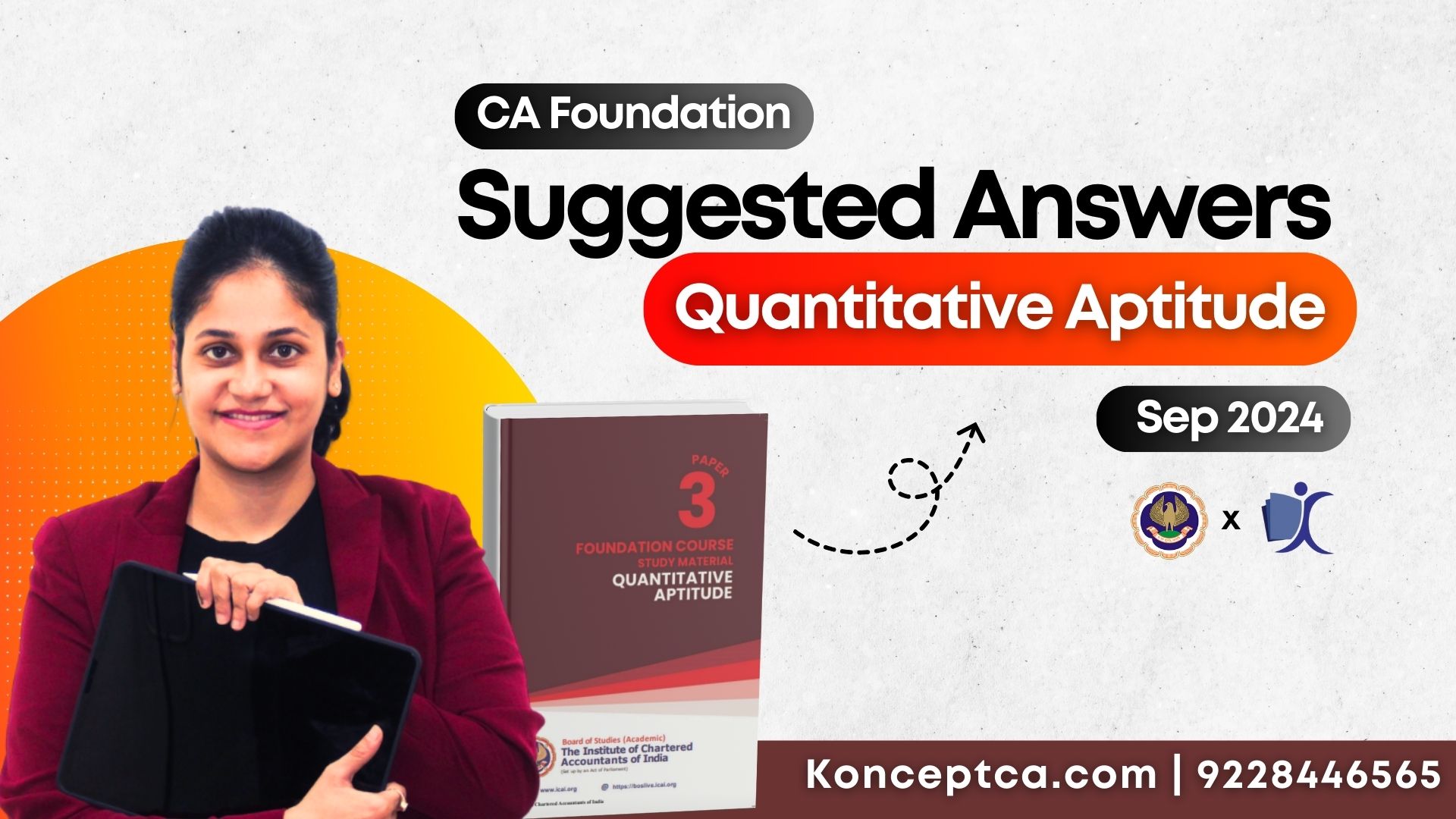 CA Foundation Question Paper with Solution Sep 2024 - MATHS