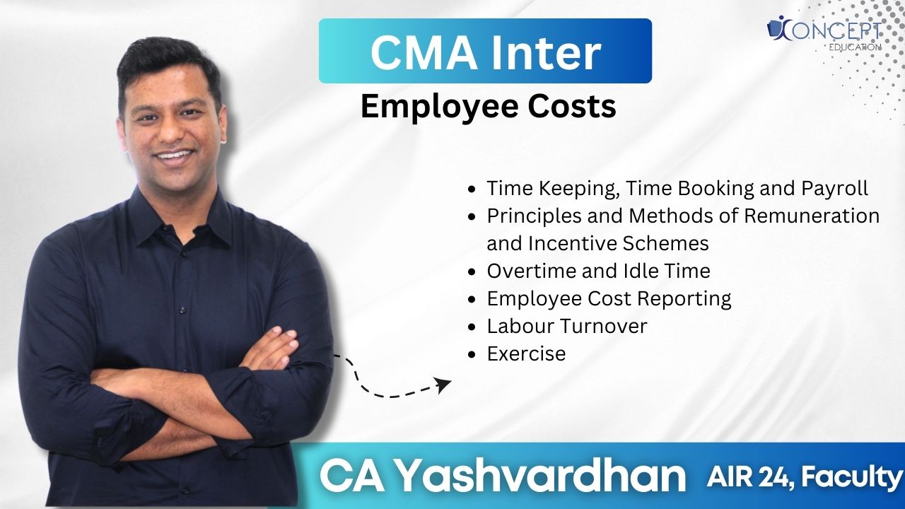 Employee Costs | CMA Inter Syllabus