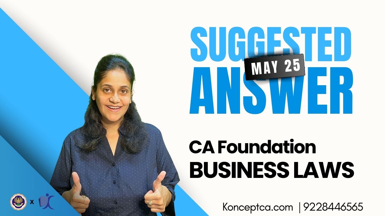 CA Foundation Law paper May 2025 with answers