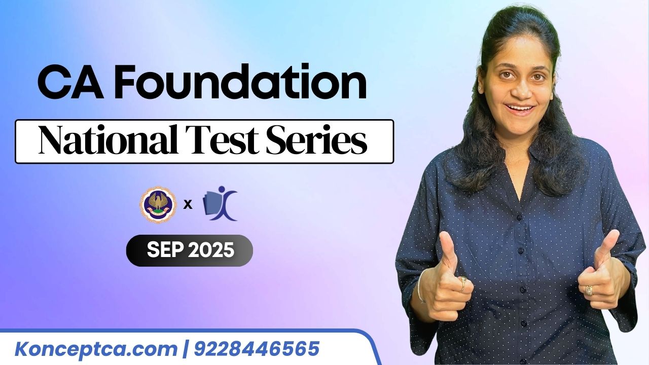 National Test Series for CA Foundation Students - Sep 2025