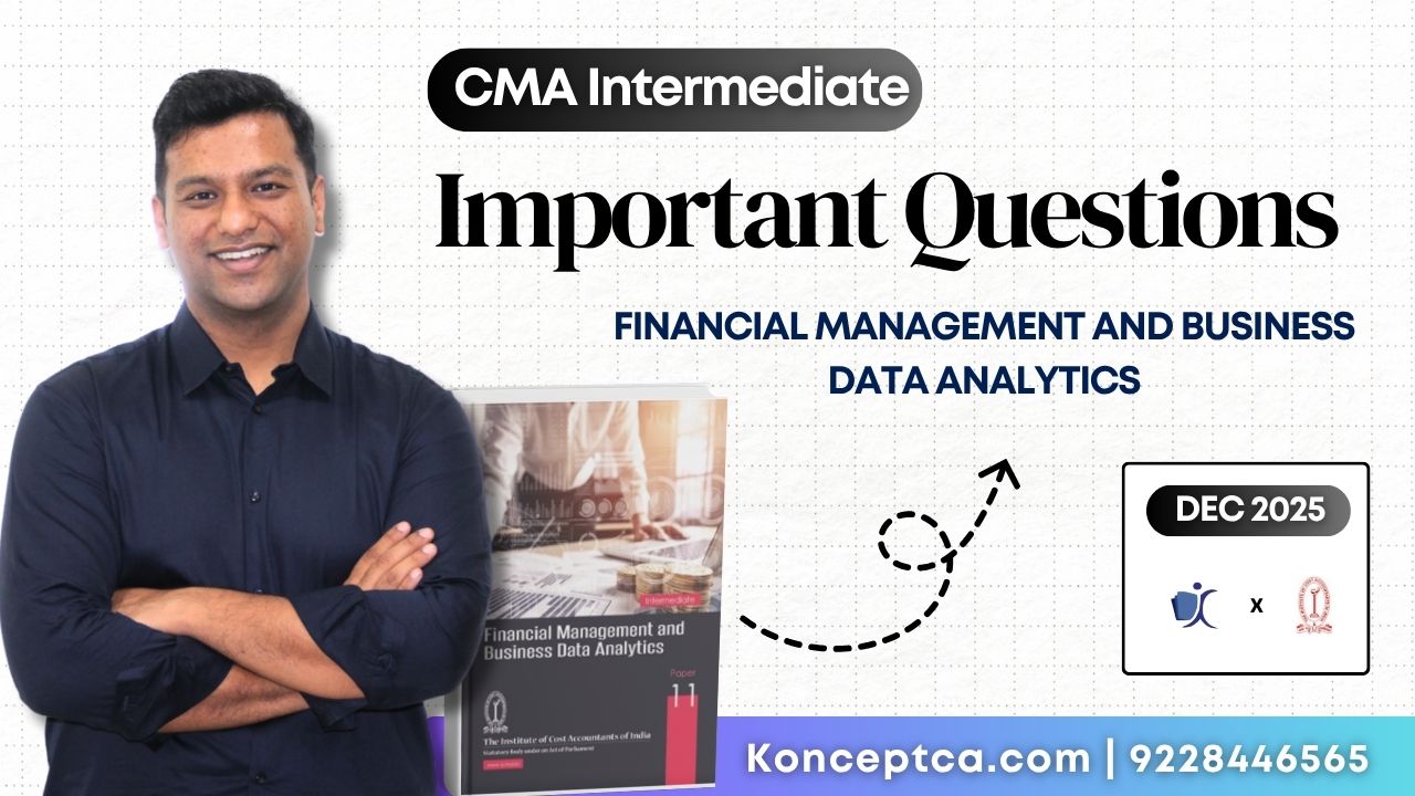CMA Inter FMDA Important Question | Dec 25