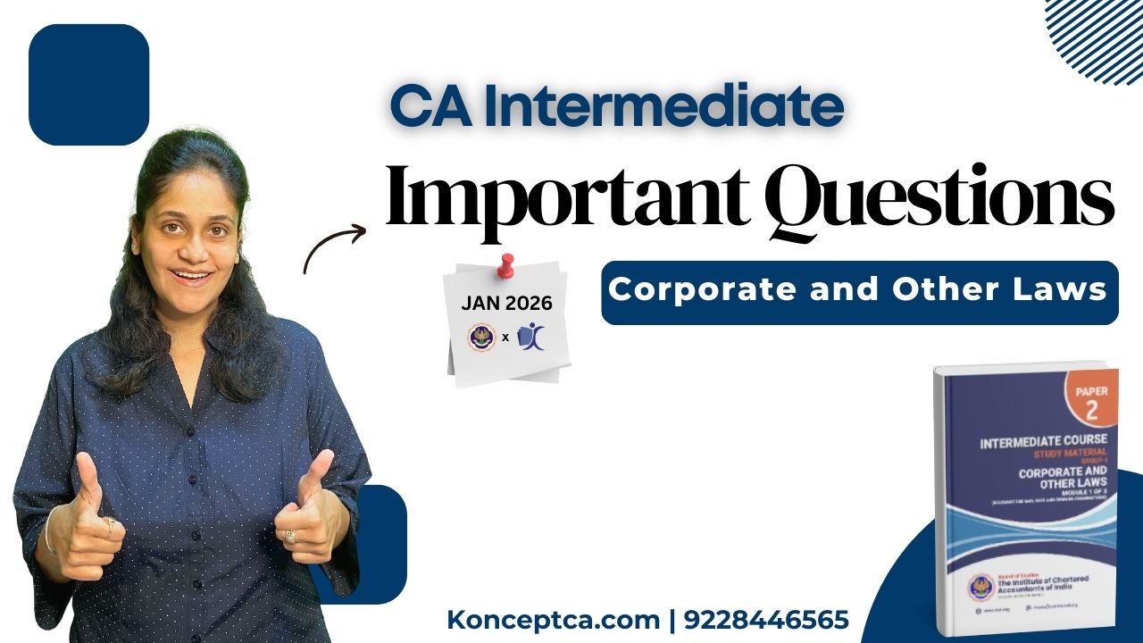 CA Inter Laws Important Question - Jan 26
