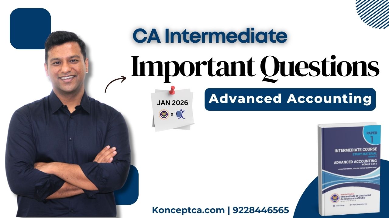 CA Inter Advanced Accounting Important Question - Jan 26