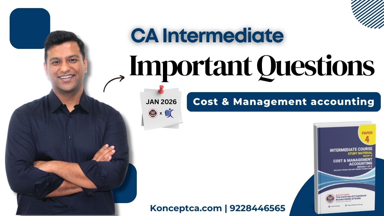 CA Inter Costing Important Question - Jan 26