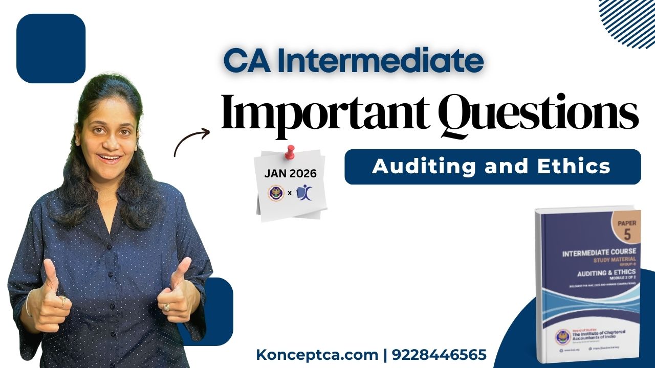 CA Inter Auditing Important Question - Jan 26