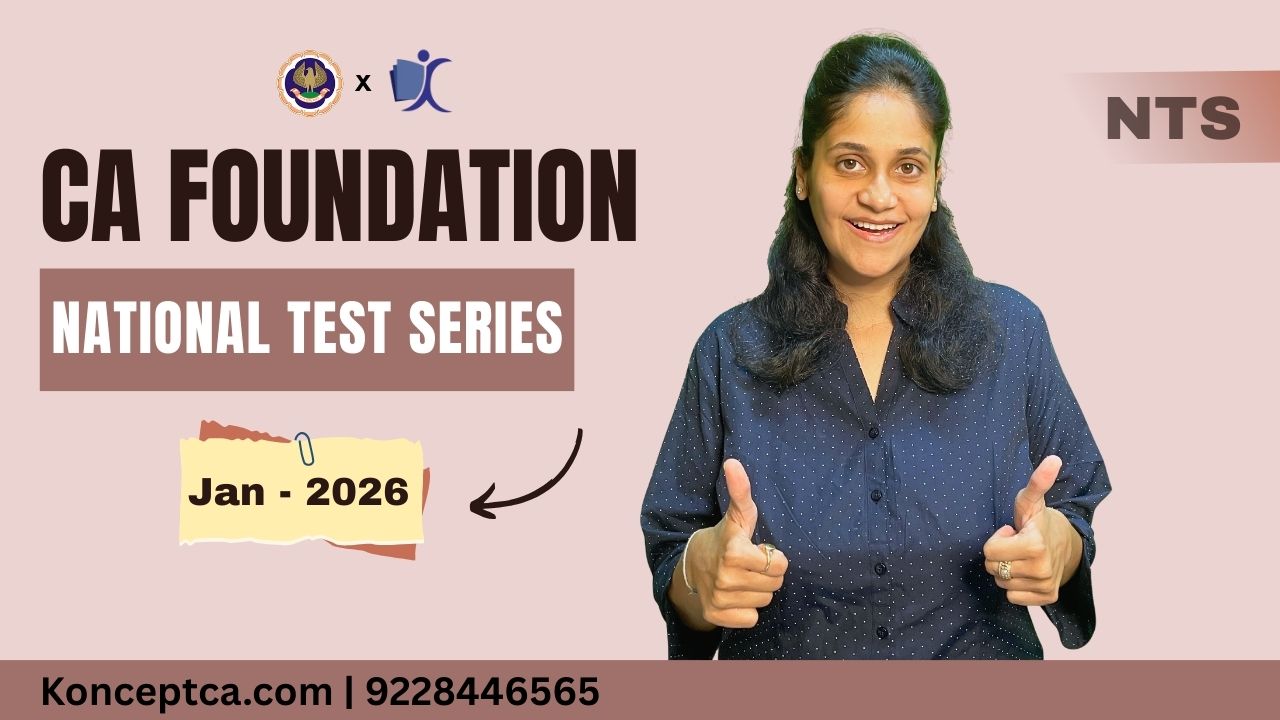 National Test Series for CA Foundation Students - Jan 2026