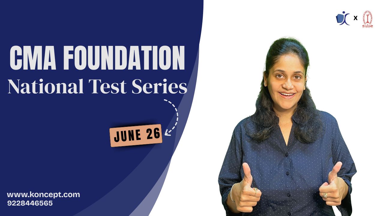 National Test Series for CMA Foundation Students - Jun 26